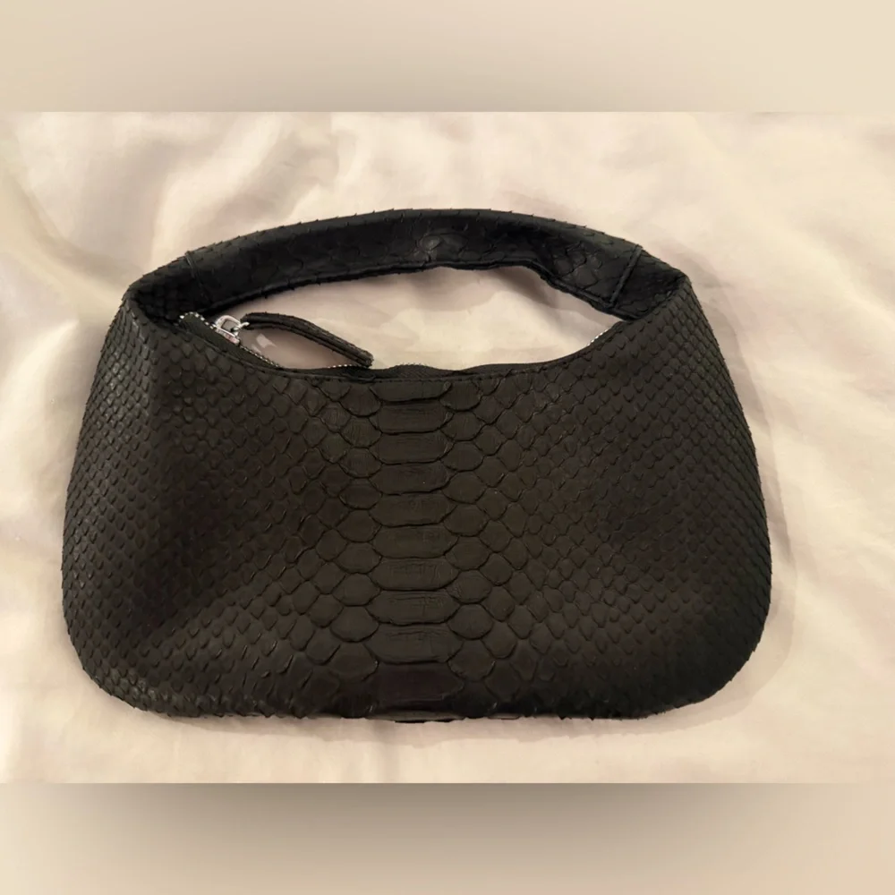 Custom made black python mini bag - Picture 5 of 8